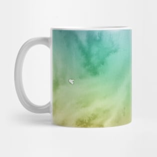 Bright Purple Green Yellow Aqua Pastel Rainbow Watercolor Ombre Shades Mug